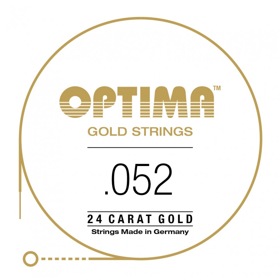 Optima Gold 24 K strings electric guitar .052w single Optima